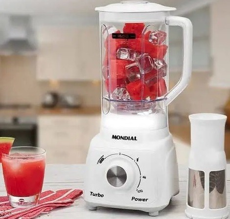Liquidificador Mondial L99-WG Turbo Power Branco 500W com 3 Velocidades
