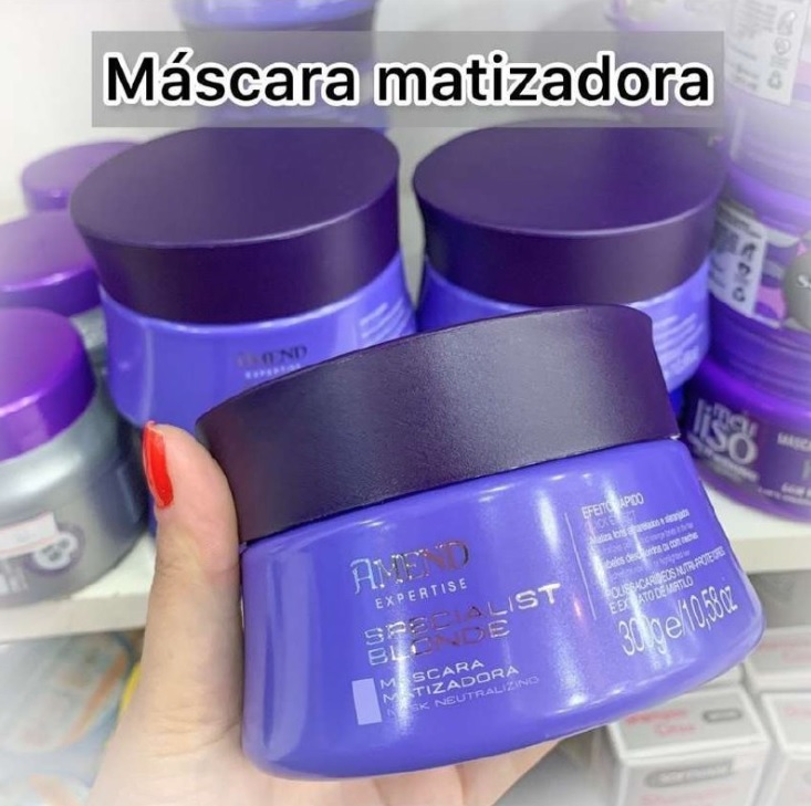Máscara Matizadora Specialist Blonde, Amend, 300 g