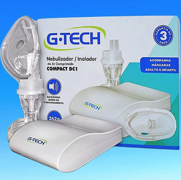 Nebulizador de Ar comprimido G-Tech modelo Compact DC1, G-Tech