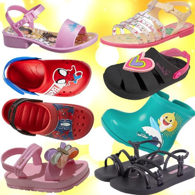 Ofertas Chinelos e Sandálias Infantis com até 51% de desconto Várias opções e marcas