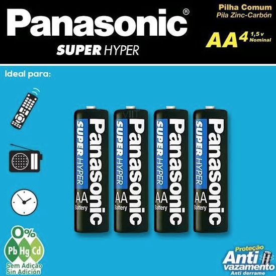 PILHA COMUM AA C/4 UM-3SHS