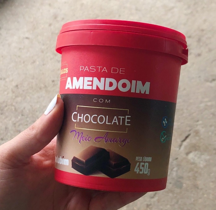 Pasta de amendoim com Chocolate Meio Amargo 450g – Mandubim