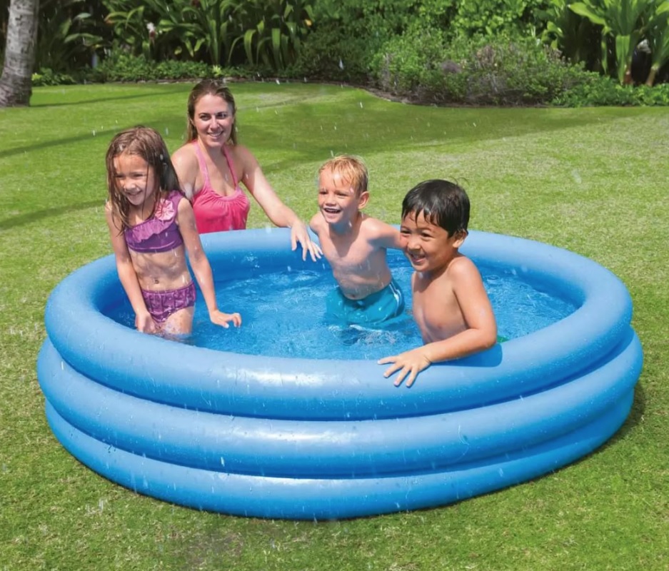 Piscina Infantil Inflável Intex 481L – Redonda Azul Cristal