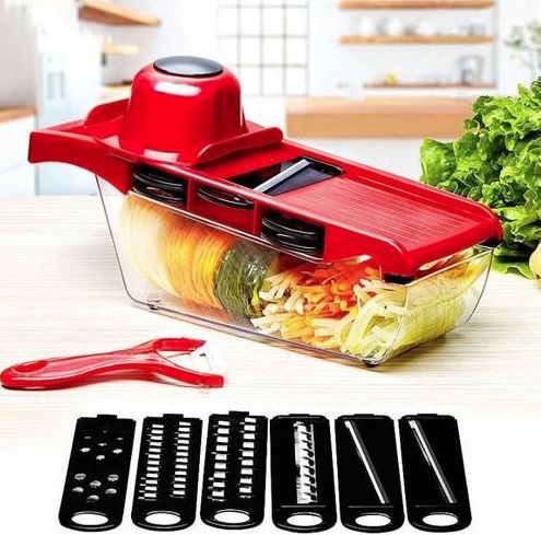 Ralador Fatiador Legumes Mandoline Slicer Multifuncional Aço Inox – original