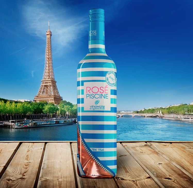 Rose Piscine Stripes Vinho Francês Edição Paris 750ml
