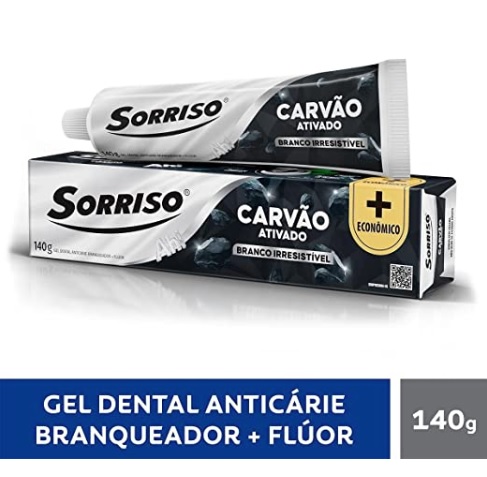 SORRISO, Gel Dental Carvão Ativado 140g
