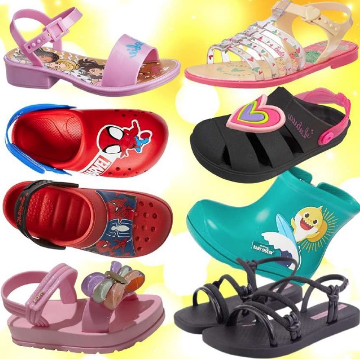 Seleção Chinelos e Sandálias Infantis