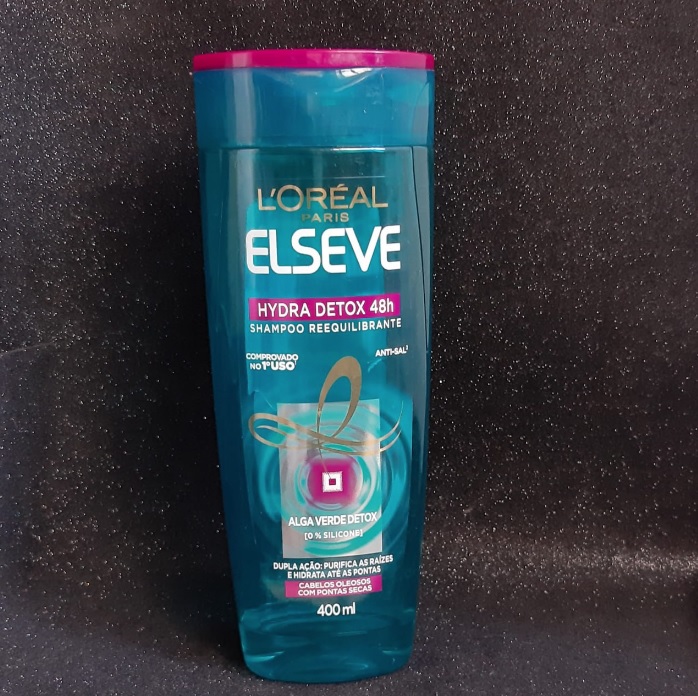 Shampoo Hydra-Detox Anti-Oleosidade Elseve L’Oréal Paris 400 ml, L’Oréal Paris, 400Ml