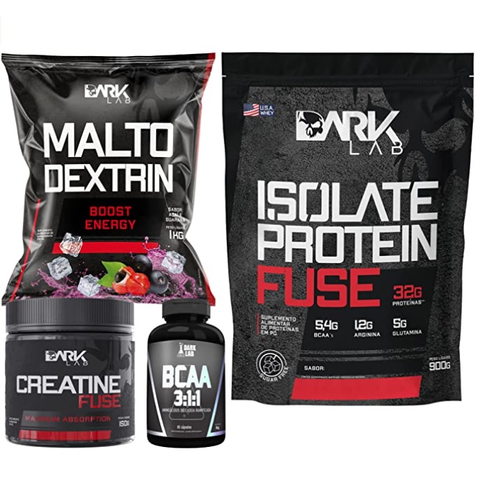 Whey Isolate Protein Fuse + BCAA 60 Capsulas + Creatina Fuse 150g + Maltodextrina 1kg