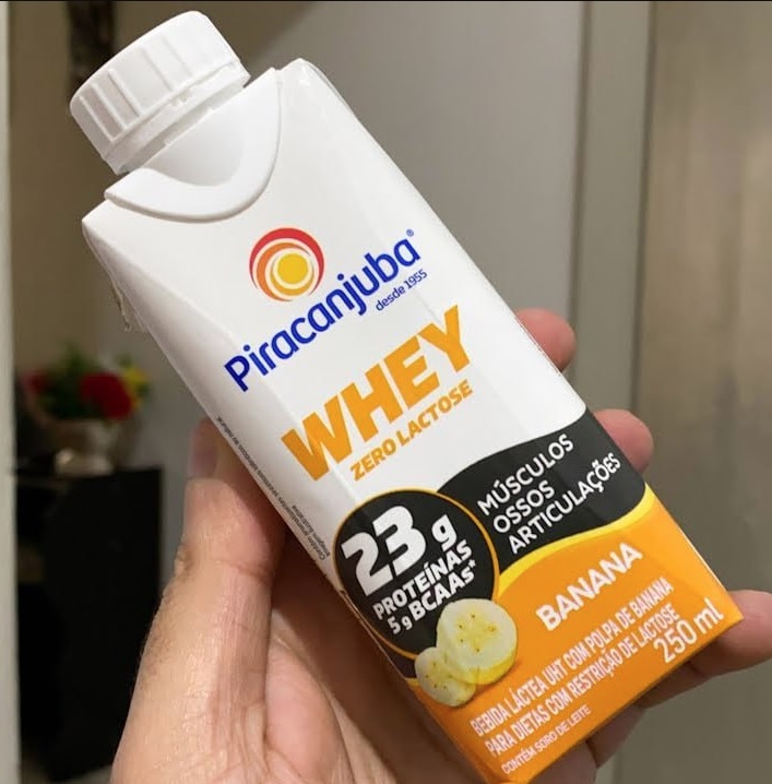 Whey Zero Lactose Sabor Banana Piracanjuba 250ml