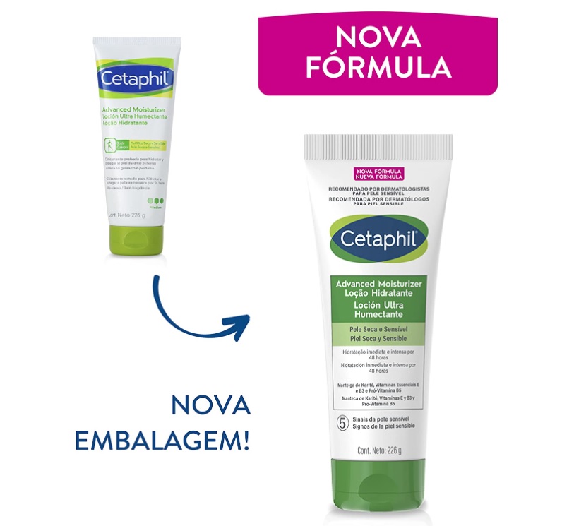 Advanced Loção Hidratante, Cetaphil, 226g