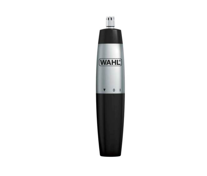 Aparador de Pelos Nasal Wahl Clipper Trimmer Prata à Pilha 5642-100 – Preto