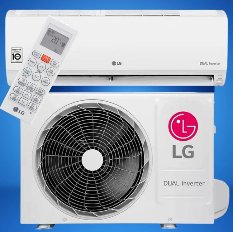 Ar Condicionado Split Inverter LG Hi Wall DUAL Compact 9000 BTUs Frio S4NQ09WA5AC – 220V