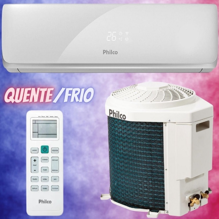 Ar-condicionado Split Philco 12.000 BTUs Quente – e Frio PAC12000TQFM12