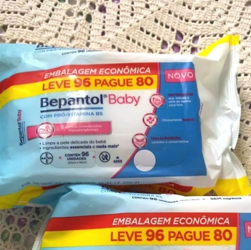 Bepantol Baby Lenços Umedecidos 96 unid, Bepantol Baby