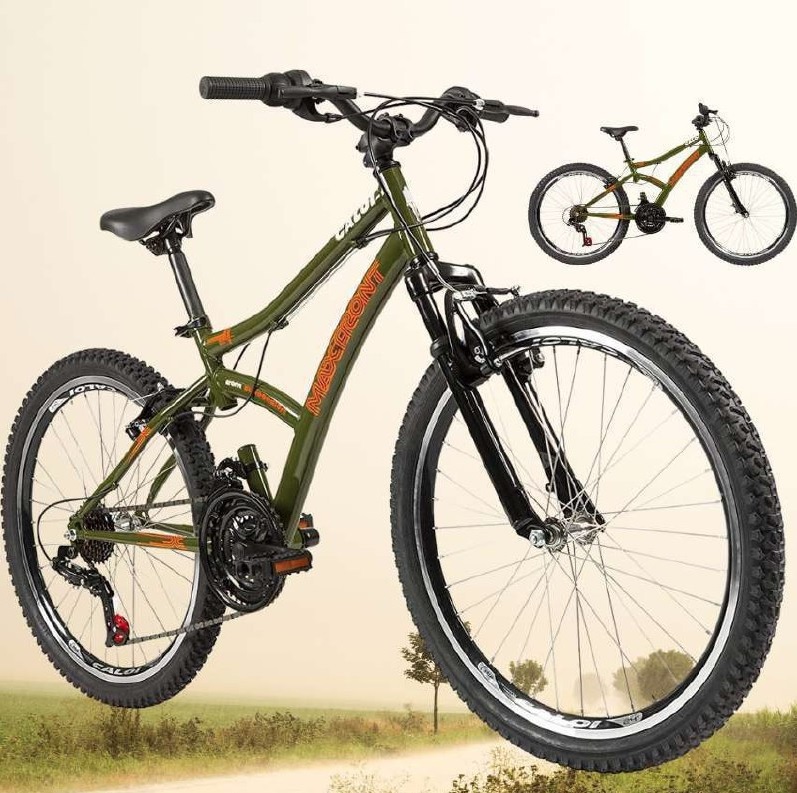 Bicicleta Aro 24 Caloi Max Front Verde