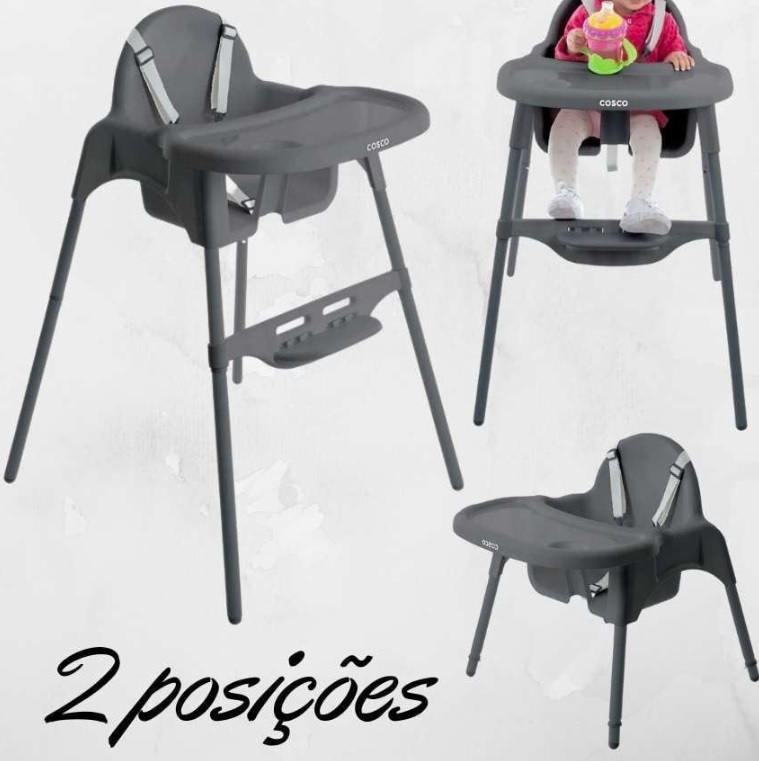 Cadeira de Refeição Cook Cosco – Cinza