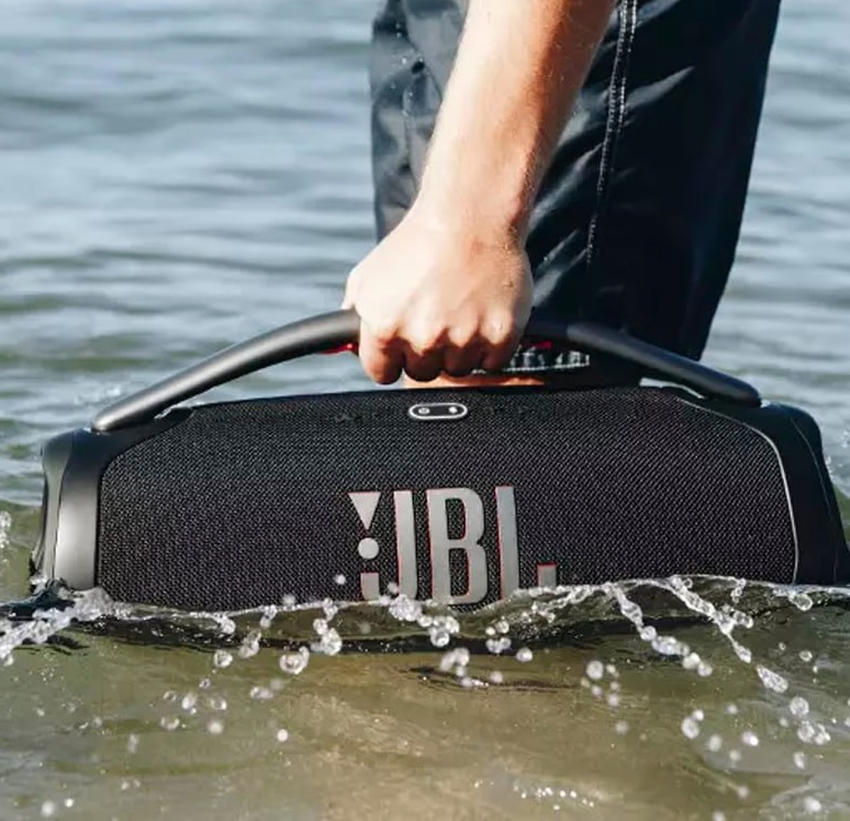 Caixa de Som Portátil JBL Boombox 3 Preto com Bluetooth e À Prova D’água – 180W