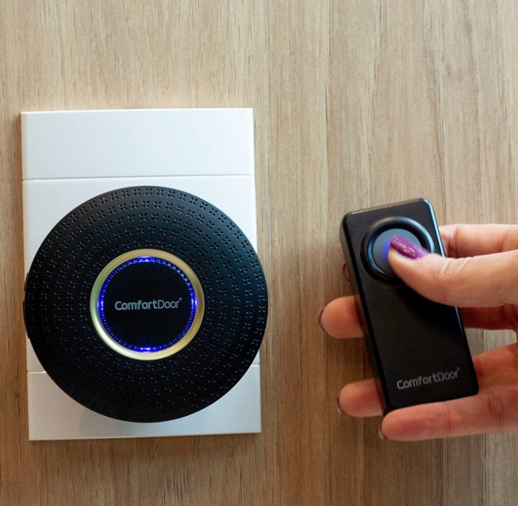 Campainha Sem Fio – Bivolt Preta – Comfort Door