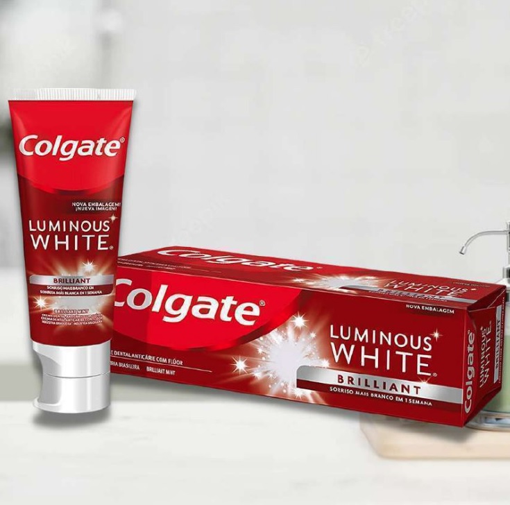 Creme Dental Colgate Luminous White Brilliant 70g Edição Limitada