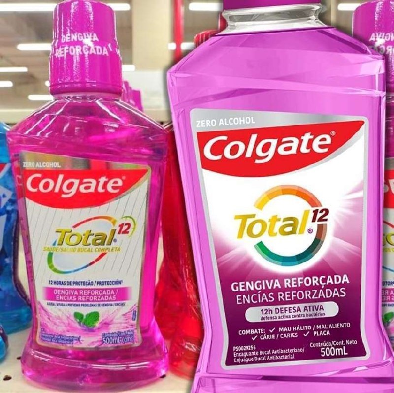 Enxaguante Bucal Colgate Total 12 Gengiva Reforçada/Anti Tartar 500ml