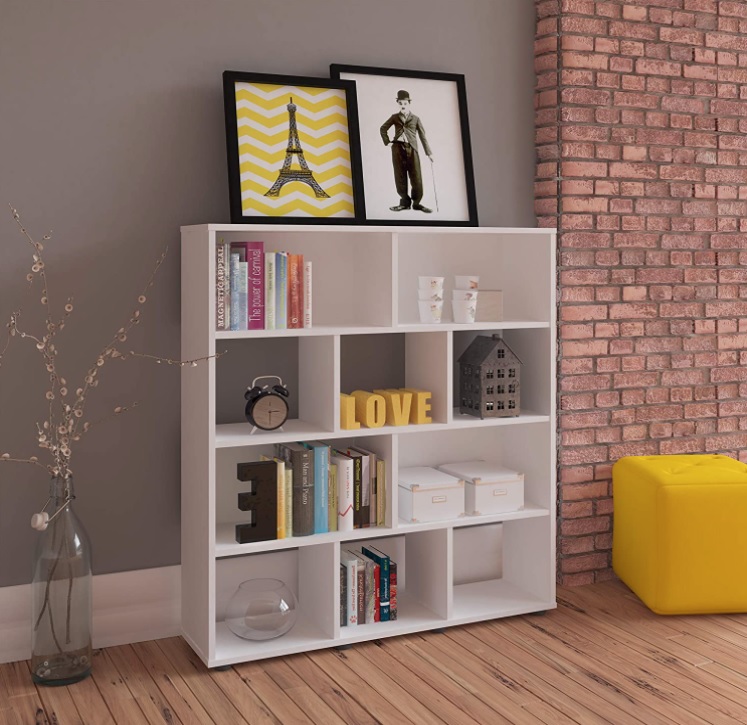 Estante Organizadora com 10 nichos BOOK cor Branco – Artely
