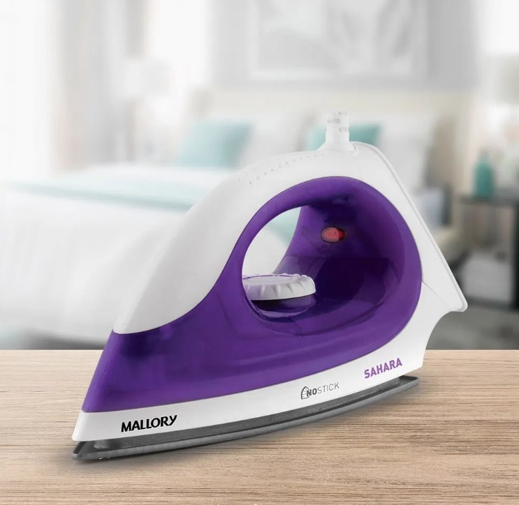 Ferro Seco Mallory Sahara 127v Branco/Roxo