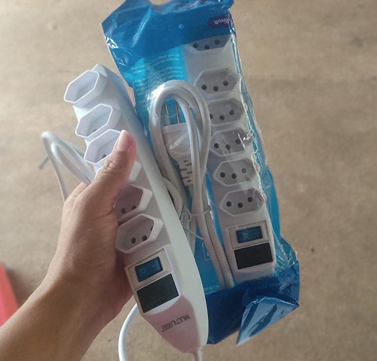 Filtro de Linha Multilaser 6 Tomadas Branco Linear – WI222