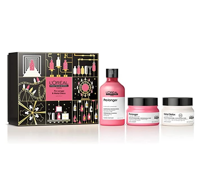 KIT Pro Longer – Shampoo 300ml + Máscara de tratamento 250g + Máscara Metal Detox anti-depósito de metais 250g | L’Oréal Professionnel