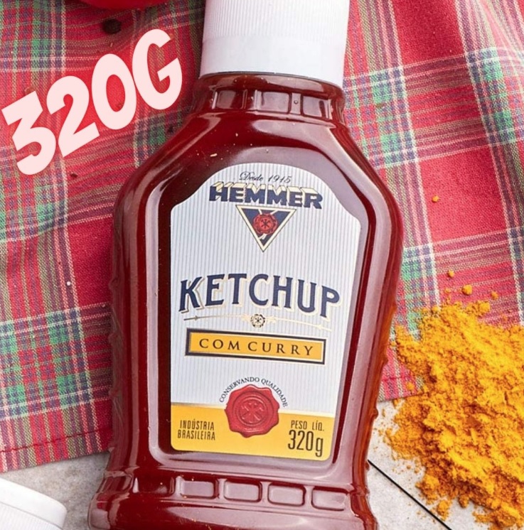 Ketchup com Curry Hemmer Squeeze 320g