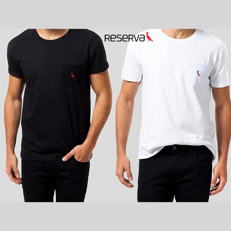 Kit 2 Camisetas Bolso Noturno E Paz Reserva