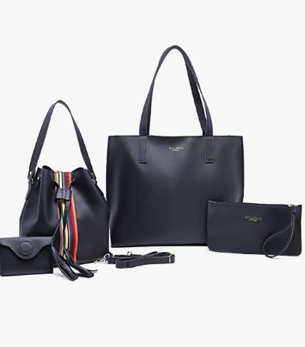 Kit Bolsa sacola feminina grande com nécessaire + Bolsa saquinho transversal com porta moeda