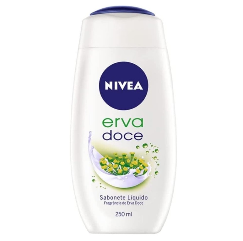 NIVEA Sabonete Líquido Erva Doce 250ml – Fragrância refrescante de erva-doce