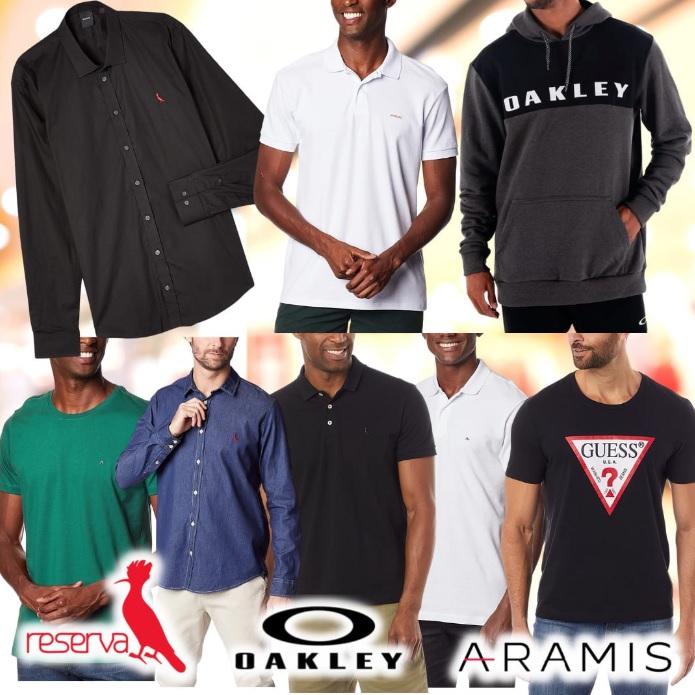 Oferta em Moda Masculina – Reserva, Aramis e mais