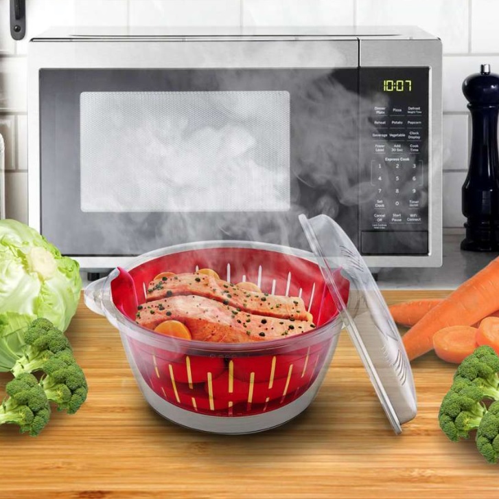 Panela de Arroz para preparo e aquecimento no Micro-ondas, PLA0641, Euro Home