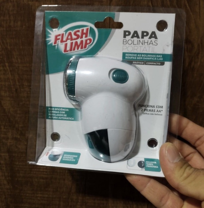 Papa Bolinhas Portátil, para remoção de bolinhas das roupas, CST0146, Flash Limp