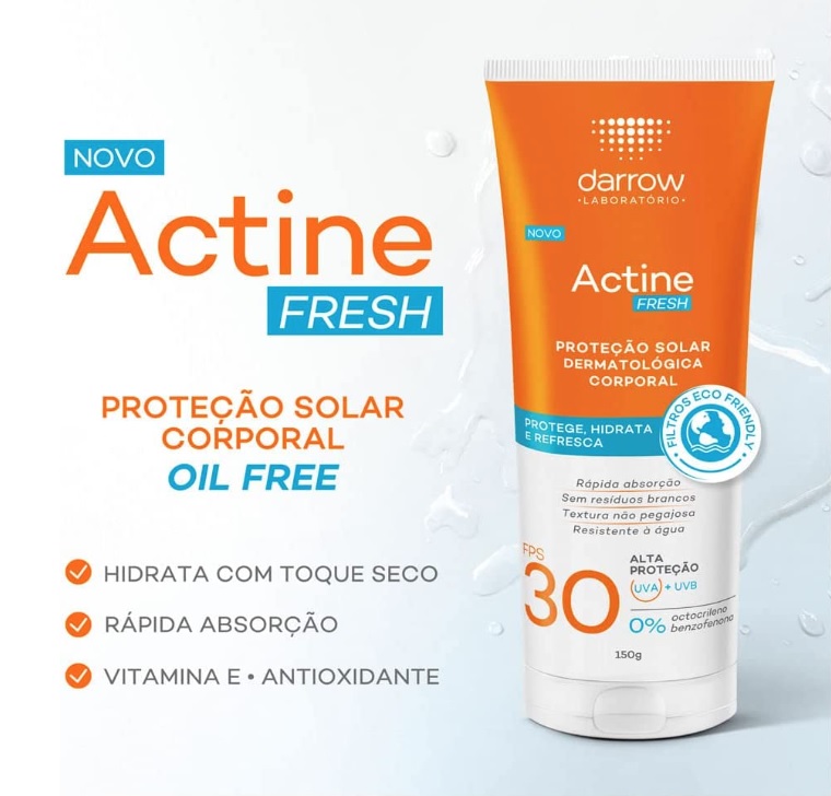 Protetor Solar Corporal Actine Fresh 30 FPS 150g – Darrow