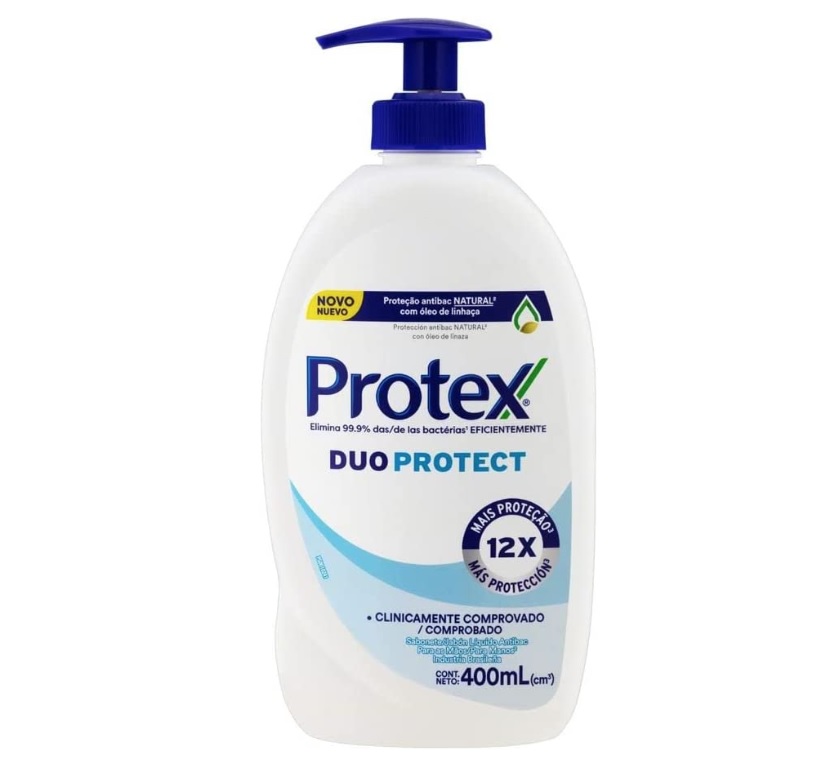 Sabonete Líquido Antibacteriano para as Mãos Protex Duo Protect Duo Protect 400ml