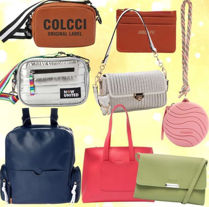 Seleção Bolsas: Arezzo, Colcci, Anacapri, Ellus, Mr Cat, Calvin