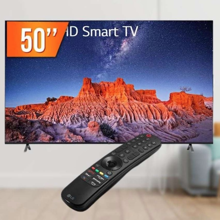 Smart TV LED 50″ 4K UHD LG 50UQ801COSB.BWZ – IA LG ThinQ, Alexa built-in