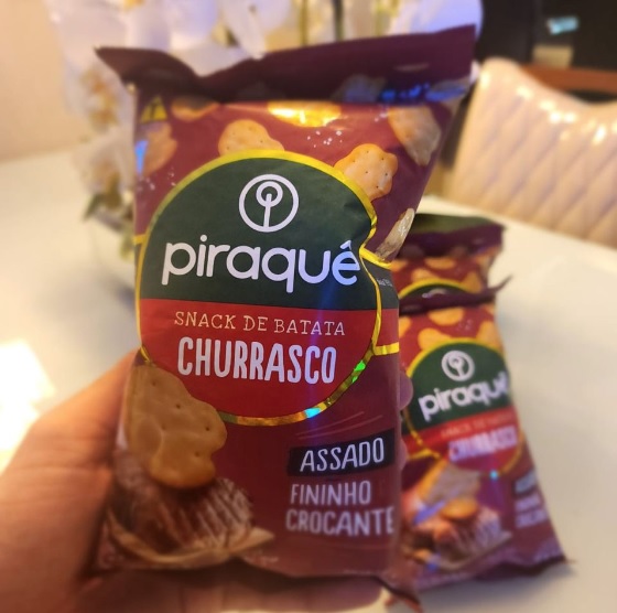 Snack de Batata Churrasco Piraquê Pacote 60g