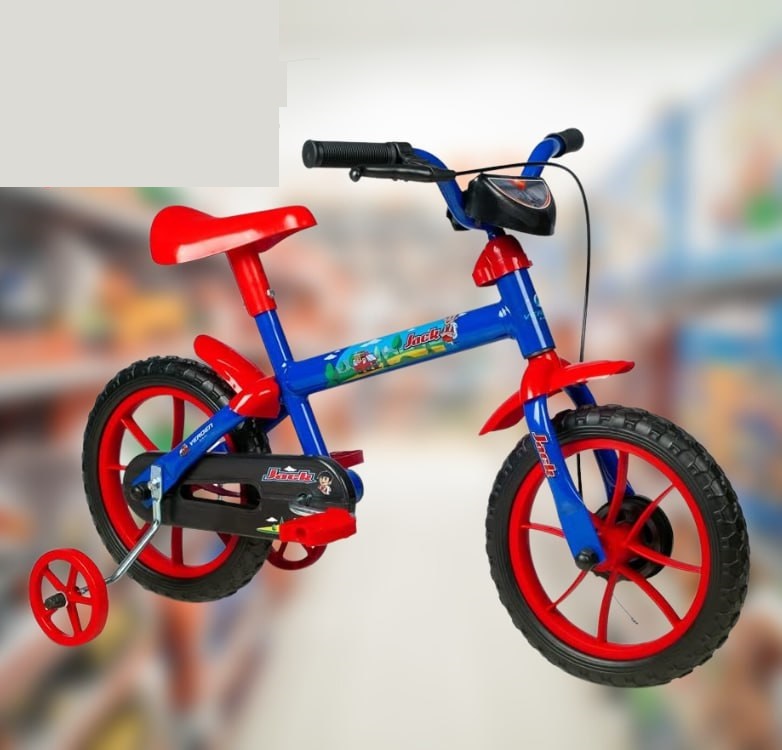 VERDEN BICICLETA INFANTIL JACK C/AC VM – ARO 12, Cor: AZUL/VERMELHO, Tamanho: Único