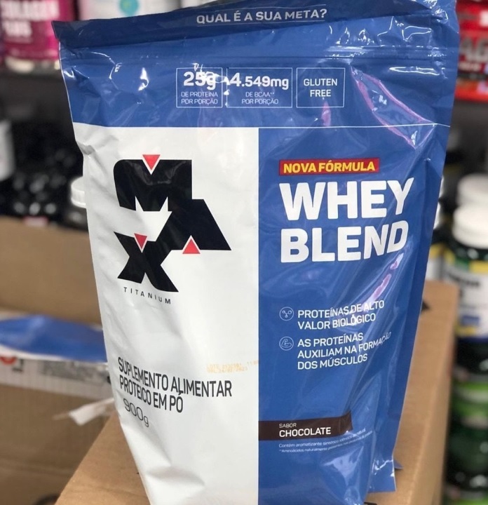 Whey Blend (900G) – Sabor Chocolate, Max Titanium