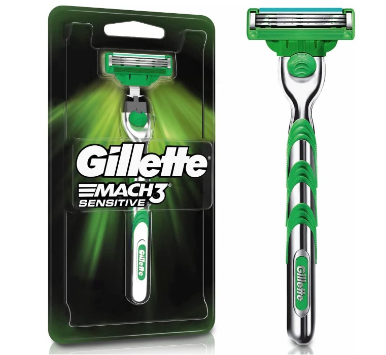 Aparelho de Barbear Gillette Mach3 Sensitive + 1 Carga