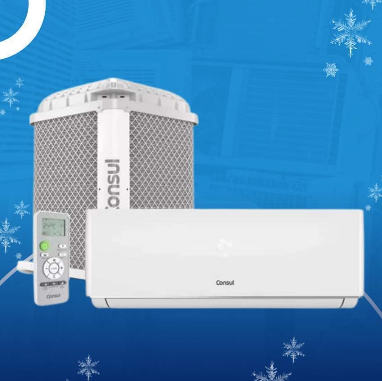Ar Condicionado Split Hi Wall Consul Maxi 9000 BTU/h Frio CBN09CBBNA – 220 Volts