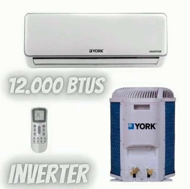 Ar condicionado Split Hi Wall Inverter York 12.000 Btus Frio 220v