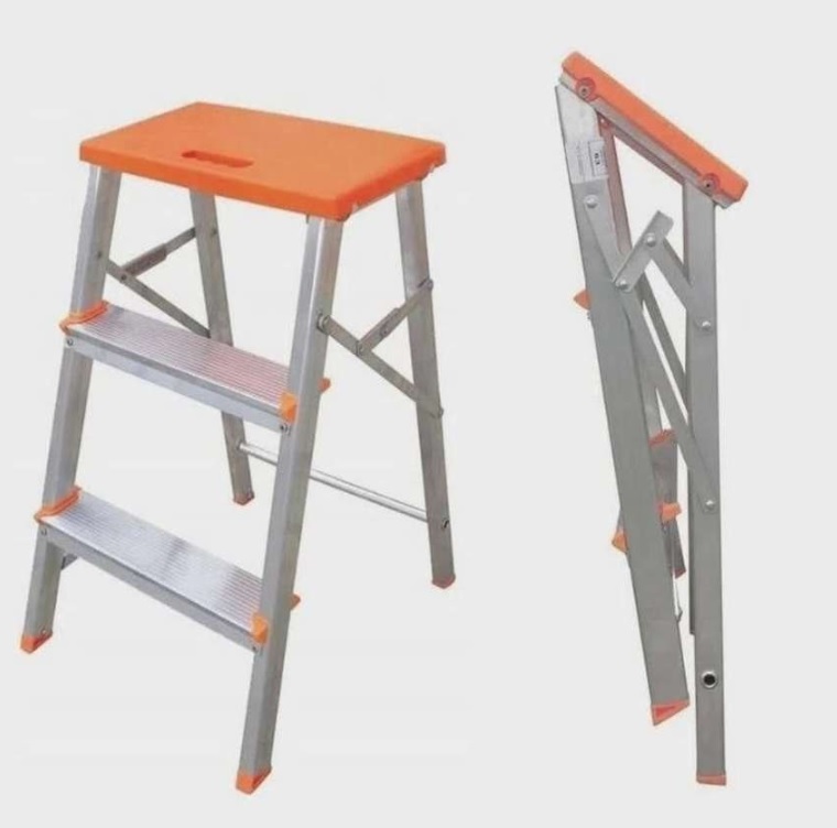 Banco Escada de Alumínio BTF 3 Degraus 120 kg