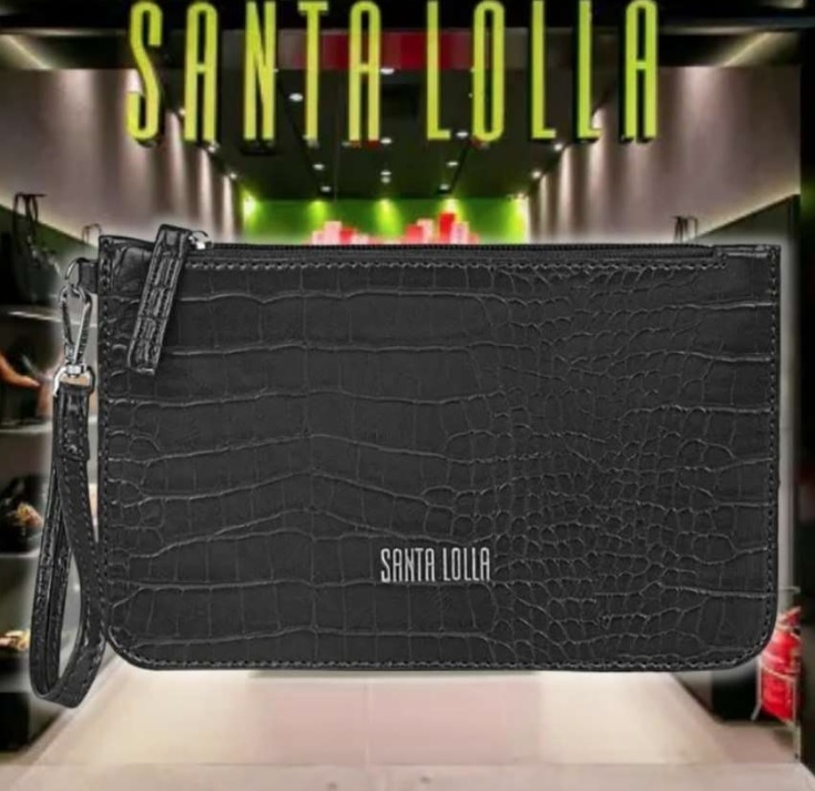 Bolsa Santa Lolla Clutch Risco Feminina