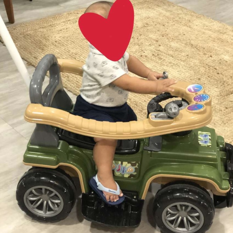 Carrinho com Chassis Jip Jip Militar, Maral, Multicor