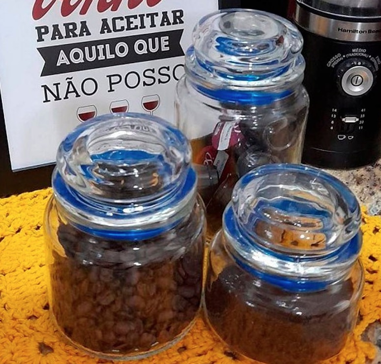 Conjunto Potes de Vidro Multiuso 3 Peças Euro Azul